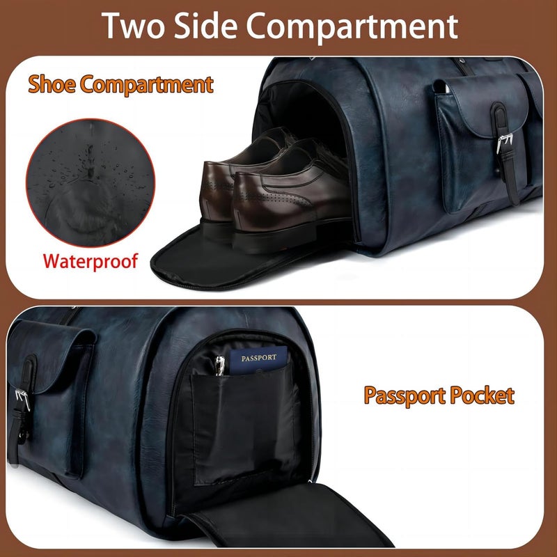 ITIEZY Garment Bag for Travel, Convertible Carry on Garment Duffel Bag for Men 3Pcs Weekender Bag 2 in 1 Hanging Suitcase Suit Bag - Image 5